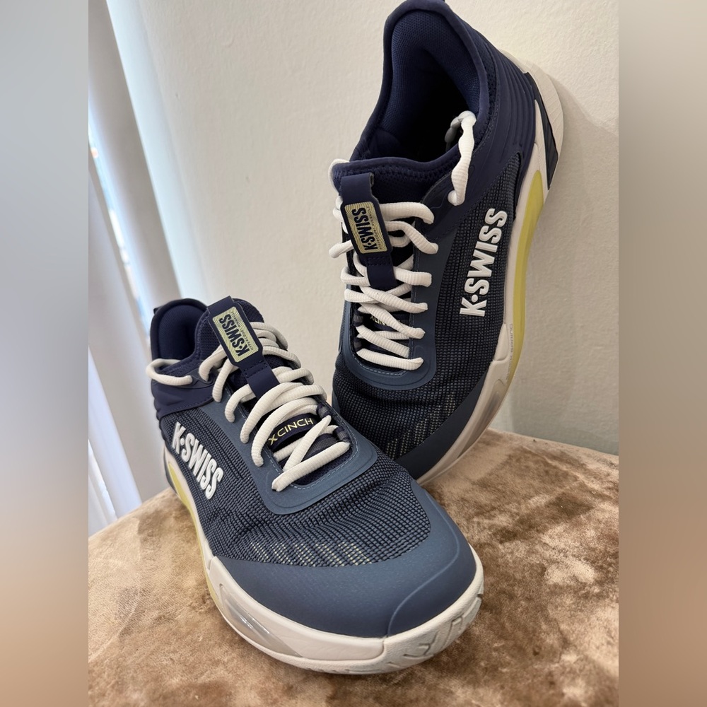 K-Swiss Men's Navy and Yellow Sneakers